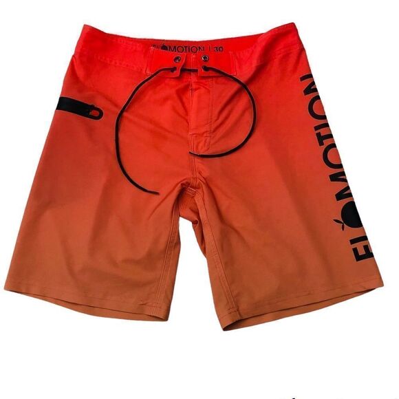 Flomotion Board Shorts Orange Men’s Swim Trunks Sz 30 - Picture 1 of 11